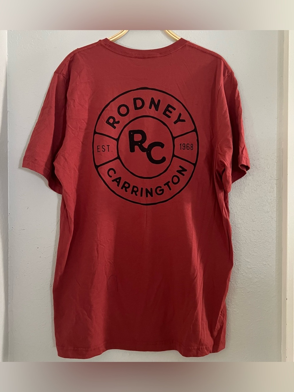 Rodney Carrington Comedian Country Music Artist Graphic Tee Sz XL Brick Red